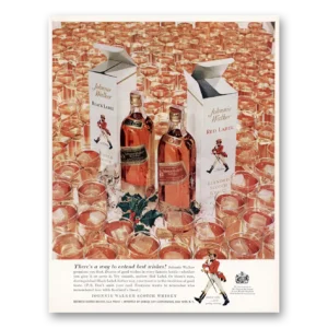 1959 Johnnie Walker Print Ad | Best Wishes