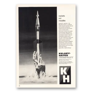 1959 Kelsey Hayes Print Ad | Rockets And Missiles