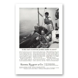 1959 Kidder Peabody Print Ad | Investment Problem