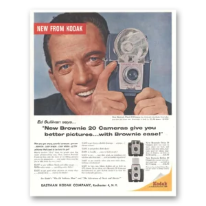 1959 Kodak Brownie Camera Print Ad | Ed Sullivan