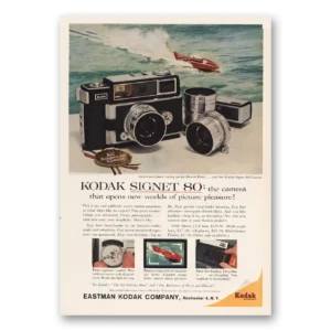 1959 Kodak Signet Camera Print Ad | Detroit River