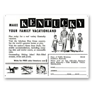 1959 Kentucky Print Ad | Family Vacationland