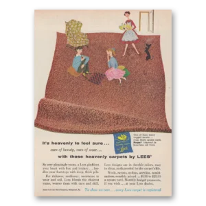 1959 Lees Carpet Print Ad | Heavenly