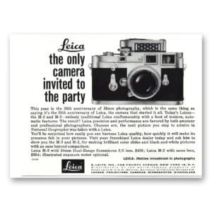 1959 Leica Cameras Print Ad | Invited To Party