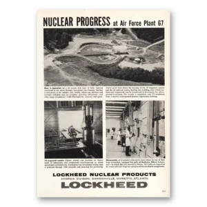 1959 Lockheed Print Ad | Air Force Plant