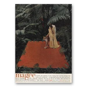 1959 Magee Carpet Print Ad | Tiger Tones