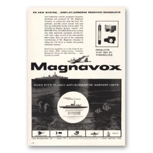 1959 Magnavox Print Ad | Asw System