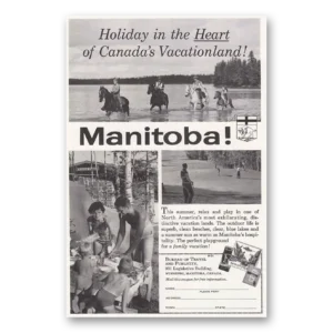 1959 Manitoba Canada Print Ad | Holiday Heart