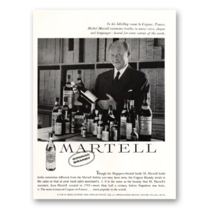 1959 Martell Cognac Print Ad | Brandy Labelling