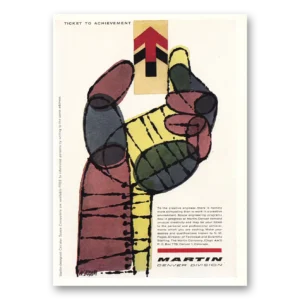 1959 Martin Aircraft Print Ad | Ticket To Achievement