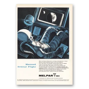 1959 Melpar Print Ad | Manned Orbital Flight