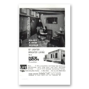 1959 New Moon Homes Print Ad | Brighter Living
