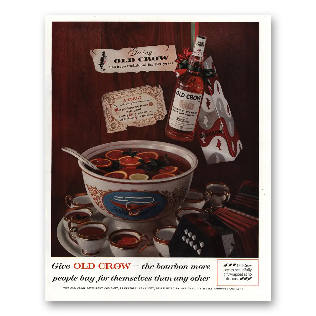 1959 Old Crow Whiskey Print Ad | People Buy