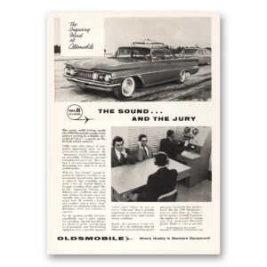 1959 Oldsmobile Print Ad | Sound And The Jury