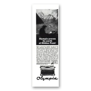1959 Olympia Typewriter Print Ad | Hidden Peak