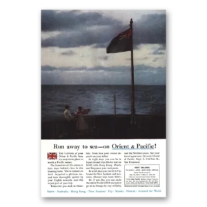 1959 Orient & Pacific Lines Print Ad | Run Away