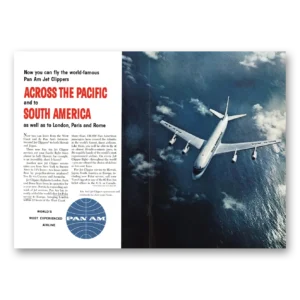 1959 Pan Am Print Ad | South America