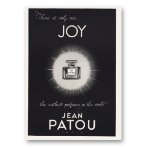 1959 Joy de Jean Patou Perfume Print Ad | One Joy