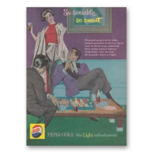1959 Pepsi Print Ad | So Sociable