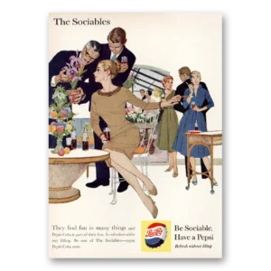 1959 Pepsi Print Ad | Sociables
