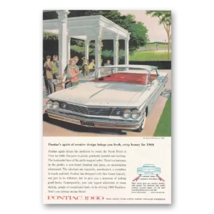 1960 Pontiac Bonneville Print Ad | Vista Spirit