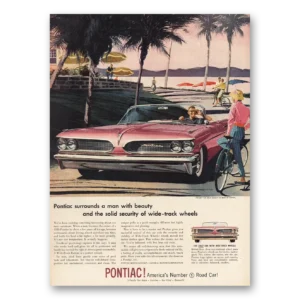 1959 Pontiac Print Ad | Surrounds Man With Beauty