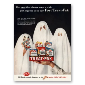 1959 Post Cereal Print Ad | Treat Pak