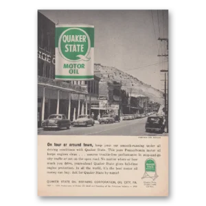 1959 Quaker State Motor Oil Print Ad | Virginia City
