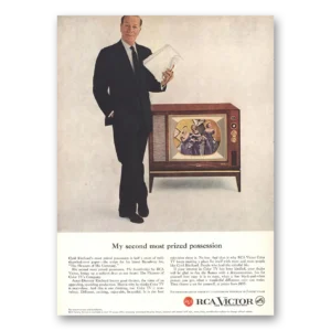 1959 RCA Victor Television Print Ad | Cyril Ritchard