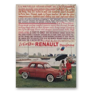 1959 Renault Dauphine Print Ad | La Nouvelle