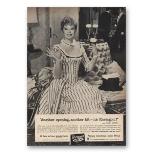 1959 Rheingold Beer Print Ad | Gwen Verdon