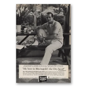 1959 Rheingold Beer Print Ad | Paul Newman