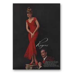 1959 Rogers Lingerie Print Ad | Young Thing