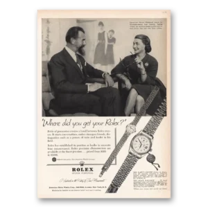 1959 Rolex Print Ad | Ladys Orchid