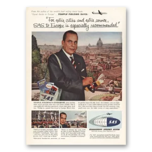 1959 SAS Scandinavian Airlines Print Ad | Temple Fielding