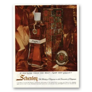 1959 Schenley Whiskey Print Ad | You Wish