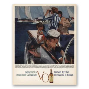 1959 Seagrams VO Whisky Print Ad | Transpacific Race