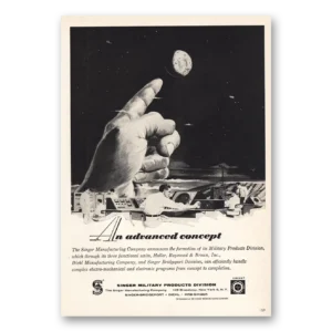 1959 Singer Military Products Print Ad | Advanced Concept