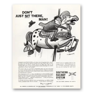 1959 Southern Railway Print Ad | Sit There
