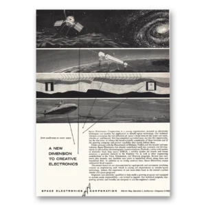 1959 Space Electronics Print Ad | Creative Electronics