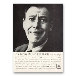 1959 State Farm Insurance Print Ad | Having 29 Worth Laughs