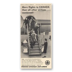 1959 TCA Air Canada Print Ad | More Flights