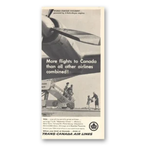 1959 TCA Air Canada Print Ad | More Flights