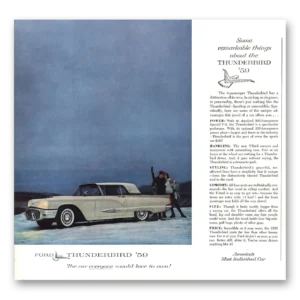1959 Ford Thunderbird Print Ad | Remarkable Things