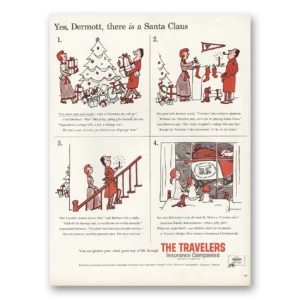 1959 Travelers Insurance Print Ad | Dermott