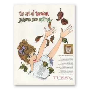 1959 Tussy Facial Cream Print Ad | Turning Autumn