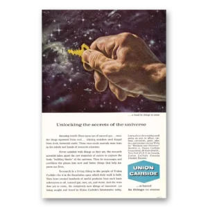 1959 Union Carbide Print Ad | Unlocking Secrets