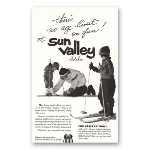 1959 Sun Valley Idaho Print Ad | No Age Limit