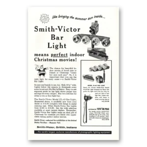 1959 Smith Victor Bar Light Print Ad | Christmas Movies