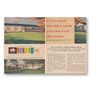 1959 Viking National Homes Print Ad | You Can Own